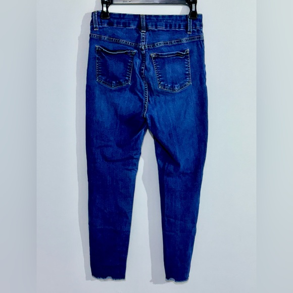 Womens Time And Tru Jeans 10 Skinny High Rise Blue Pants - Picture 2 of 5